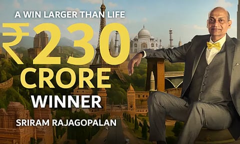 லாட்டரியில் ரூ.230 கோடி பரிசு வென்ற சென்னை என்ஜினீயர்