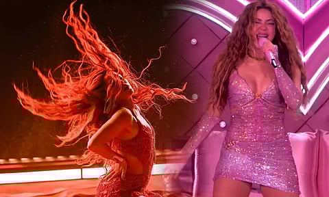 Shakira falls on stage in Montreal during 'Whenever, Wherever' performance