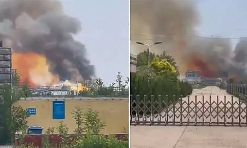 சீனா: ரசாயன தொழிற்சாலையில் பயங்கர வெடி விபத்து