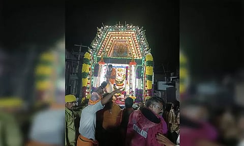 செங்கோட்டை நித்திய கல்யாணியம்மன் கோவில் சப்பர வீதி உலா