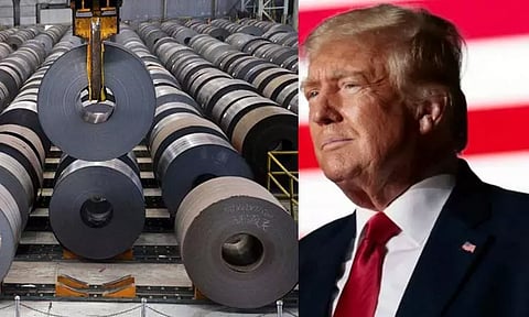 வெளிநாடுகளில் இருந்து இறக்குமதி செய்யப்படும் இரும்புக்கு 50 சதவீதம் வரி; டிரம்ப்