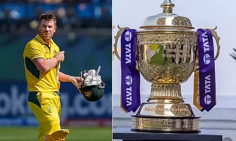 ஐ.பி.எல்.: இந்த வருடம் யார் கோப்பையை வெல்வார்கள்..? ரசிகரின் கேள்விக்கு வார்னர் பதில்