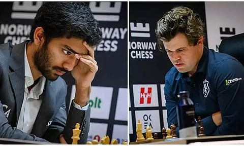 நார்வே செஸ்: கார்ல்சனை வீழ்த்திய குகேஷ்