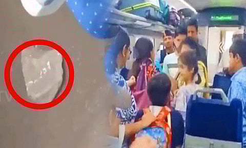 வந்தேபாரத் ரெயில் மீது கல்வீச்சு - சிறுவன் காயம்