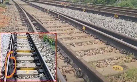 ரெயிலை கவிழ்க்க சதி..? - திருத்தணி ரெயில் நிலையம் அருகே அதிர்ச்சி