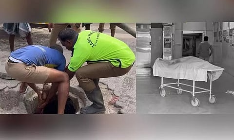 கழிவுநீர் அகற்றும்போது விஷவாயு தாக்கி தூய்மைப்பணியாளர் பலி