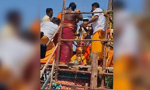 ஆரணியில் கோட்டை முத்துமாரியம்மன், கன்ராய சுவாமி கோவில் குடமுழுக்கு விழா