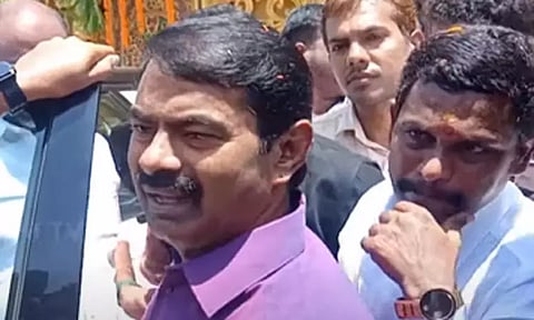 'தமிழ்நாட்டில் முருகனை தொட்டால் ஓட்டு வருமா என்று பா.ஜ.க. பார்க்கிறது' - சீமான்