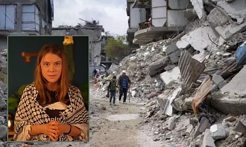 நிவாரண பொருட்களுடன் கடல்வழியாக காசாவுக்கு செல்லும் கிரேட்டா தன்பெர்க் - இஸ்ரேல் கண்டனம்