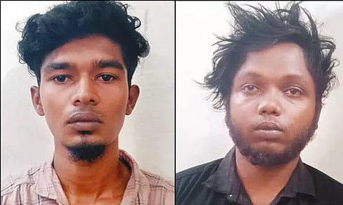 பெயிண்டரிடம் கத்தியை காட்டி மிரட்டி பணம் பறித்த இளைஞர்கள் கைது