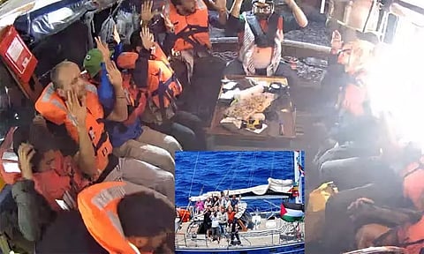 கடல் வழியாக கப்பலில் காசாவுக்குள் நுழைய முயன்ற கிரெட்டா தன்பெர்க்; கைது செய்த இஸ்ரேல்