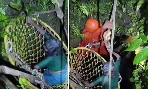 50 அடி கிணற்றில் உயிருக்கு போராடிய மூதாட்டி - திக் திக் காட்சிகள்