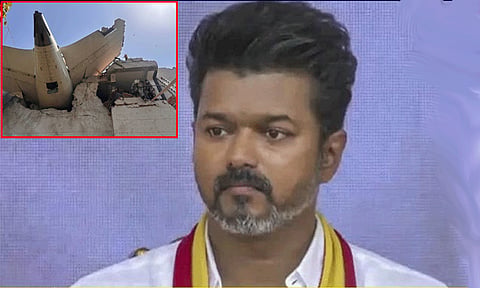 ஏர் இந்தியா விமானம் விபத்துக்குள்ளானது மிகுந்த வருத்தம் அளிக்கிறது - விஜய்