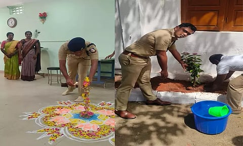 மாவட்ட ஆயுதப்படை வளாகத்தில் புதிய காவலர் உணவு விடுதி திறப்பு: எஸ்.பி. விளக்கு ஏற்றினார்