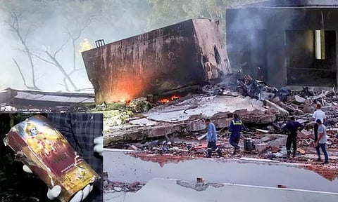 விமான விபத்து நடந்த பகுதியில் கண்டெடுக்கப்பட்ட பகவத் கீதை