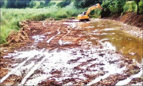 திருமலைராஜன் ஆற்றில் தூர்வாரும் பணிகள் - விவசாயிகள் மகிழ்ச்சி