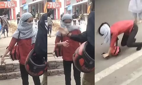 பெண் பயணியின் கன்னத்தில் அறைந்த 'பைக் டாக்சி' ஓட்டுனர் - வீடியோ வைரல்