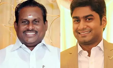 அதிமுக முன்னாள் அமைச்சர் எஸ்.பி சண்முகநாதனின் மகன் ராஜா கைது