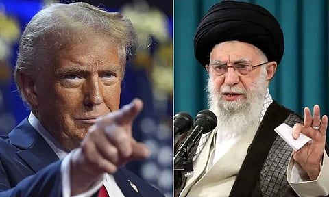 ஈரான் தலைவர் நிபந்தனையின்றி சரணடைய வேண்டும் - டிரம்ப் மிரட்டல்