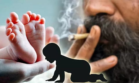 தந்தை புகைத்துவிட்டு போட்ட பீடி துண்டை விழுங்கிய 10 மாத ஆண் குழந்தை சாவு