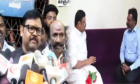 தி.மு.க. கூட்டணியில் ஓட்டை விழுந்துவிட்டது - தொல்.திருமாவளவனுடனான சந்திப்பு குறித்து வைகைச்செல்வன் பதில்