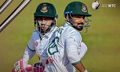 இலங்கைக்கு எதிரான முதலாவது டெஸ்ட்: வங்காளதேச அணி 484 ரன்கள் குவிப்பு