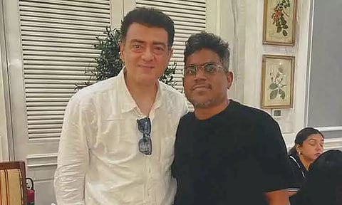 யுவன் சங்கர் ராஜா - அஜித்குமார் திடீர் சந்திப்பு