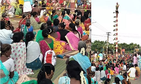 பெரும்பாக்கம் திரௌபதி அம்மன் கோவில் திருவிழா- அர்ஜுனன் தபசு