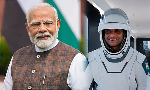 140 கோடி இந்தியர்களின் வாழ்த்துகளை சுமந்து செல்கிறார்: சுபான்ஷு சுக்லாவிற்கு பிரதமர் மோடி வாழ்த்து