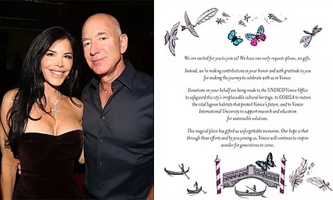 இணையத்தில் கேலிக்கு உள்ளாகும் தொழிலதிபர் ஜெப் பெசோஸ் திருமண பத்திரிகை