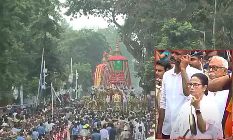 புதிய ஜெகநாதர் கோவிலில் முதல் ரத யாத்திரை... மம்தா பானர்ஜி தொடங்கி வைத்தார்