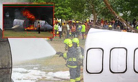 சென்னையில் விமான விபத்து மீட்பு ஒத்திகை