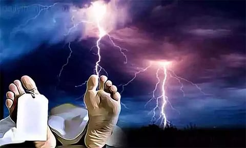 மின்னல் தாக்கி 2 பெண்கள் பலி