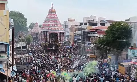 சிதம்பரத்தில் ஆனித் திருமஞ்சன தேரோட்டம்- ஆயிரக்கணக்கான பக்தர்கள் தரிசனம்