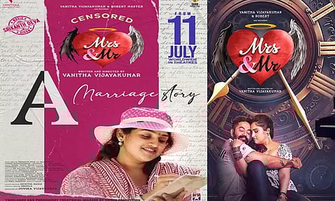 வனிதா விஜயகுமாரின் "மிஸ்ஸஸ் & மிஸ்டர்" படத்திற்கு "ஏ" தணிக்கை சான்றிதழ்