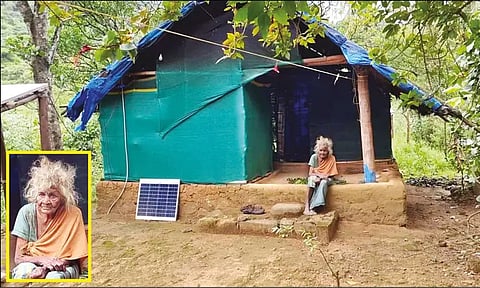 தார்ப்பாய் வீடு... யானைகளின் பிளிறல் சத்தம்... பொதிகை மலையில் தனியாக வாழும் 110 வயது மூதாட்டி