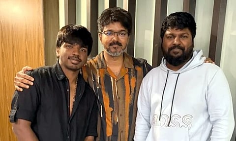 பீனிக்ஸ் படம்: விஜய்யை சந்தித்து வாழ்த்து பெற்ற சூர்யா சேதுபதி