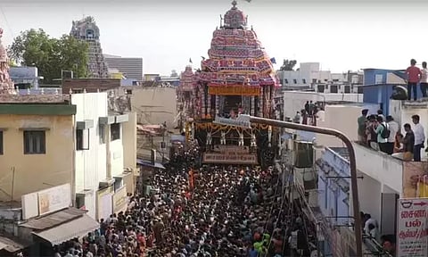 நெல்லையப்பர் கோவில் ஆனி திருவிழா தேரோட்டம்.. பல்லாயிரக்கணக்கான பக்தர்கள் பங்கேற்பு