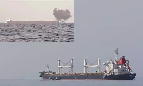 சரக்கு கப்பல் மீது ஹவுதி கிளர்ச்சியாளர்கள் தாக்குதல்; 3 மாலுமிகள் பலி