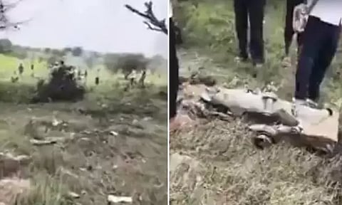 ராஜஸ்தானில் போர் விமானம் விழுந்து நொறுங்கி விபத்து