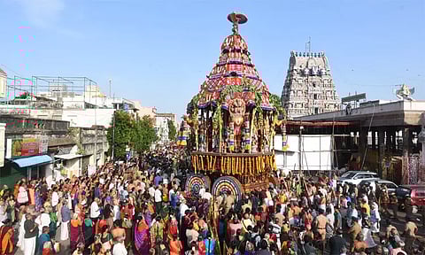 நரசிம்ம பிரம்மோற்சவம்: திருவல்லிக்கேணி பார்த்தசாரதி கோவிலில் தேரோட்டம்