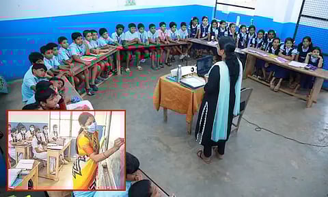 இனி கடைசி பெஞ்ச் கிடையாது.. `ப' வடிவில் மாறும் பள்ளி இருக்கைகள்