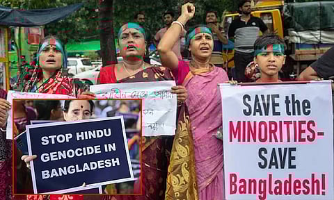 வங்காளதேசம்: இந்து வியாபாரி கொடூர கொலை; உடல் மீது நடனம் ஆடி கும்பல் வெறிச்செயல்