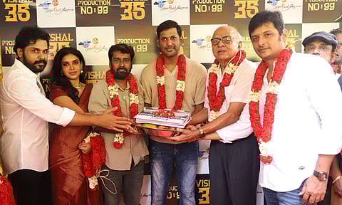 விஷாலின் புதிய படத்திற்கான பூஜை தொடங்கியது!