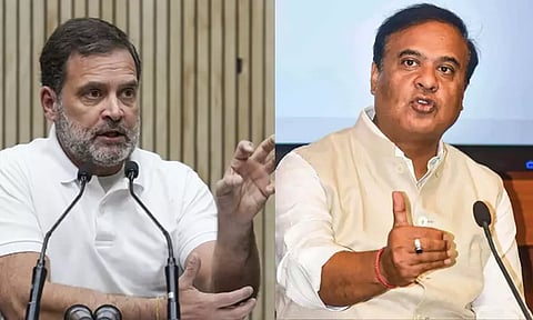 நிச்சயம் ஜெயிலுக்கு போவீர்கள் - ராகுல் காந்தி; நீங்களே பெயிலில் வெளியே இருக்கிறீர்கள் - பிஸ்வா சர்மா