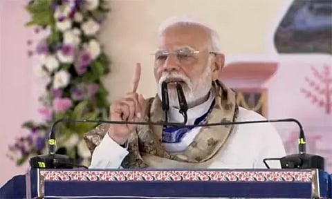 'ஏழைகளின் நிலத்தை ராஷ்டிரிய ஜனதா தளம் அபகரித்தது' - பிரதமர் மோடி தாக்கு