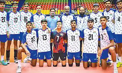 ஆசிய கைப்பந்து: இந்திய அணிக்கு வெண்கலப்பதக்கம்