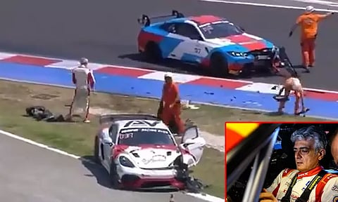 மீண்டும் விபத்தில் சிக்கிய அஜித் குமாரின் கார்