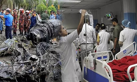 விமான விபத்தில் 170 பேர் காயம்: வங்காள தேசத்துக்கு டாக்டர்கள் குழுவை அனுப்பிய இந்தியா