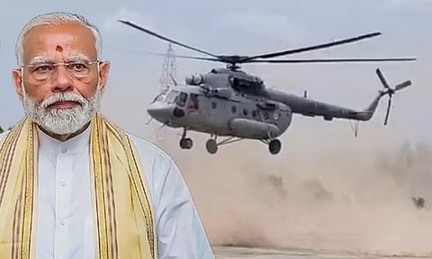 பிரதமர் தமிழகம் வருகை - ஹெலிபேட் இடமாற்றம்